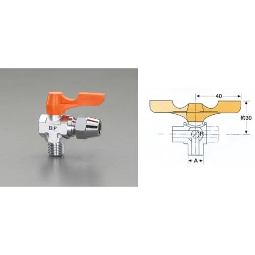 ボールバルブ(フレアー式・アングル)