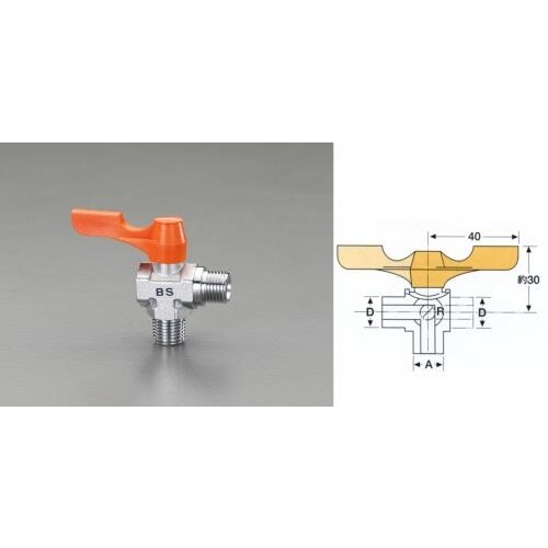 ミニボールバルブ R3/8 xG3/8