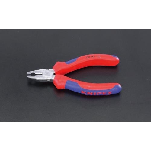 ミニペンチ(グリップ付・メッキ) 110mm