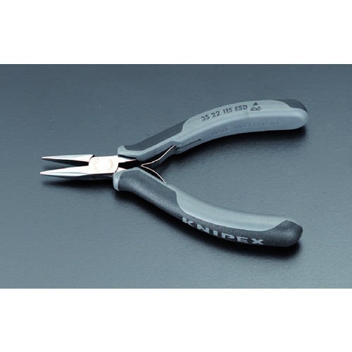 精密用プライヤー ESD/半丸 EA537KS−2