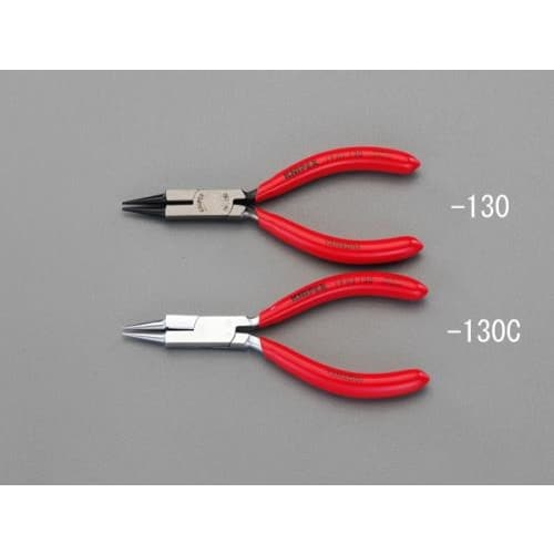 ジュエリープライヤー(カッター付メッキ)130mm