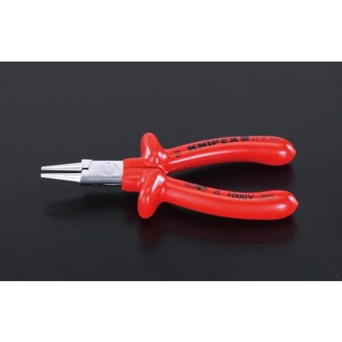 絶縁ラウンドノーズプライヤー(メッキ)