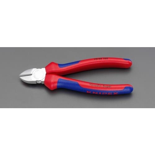 電工ニッパー(グリップ付/メッキ) 160mm