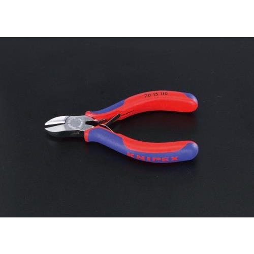 ニッパー(グリップ・ばね付/メッキ) 110mm