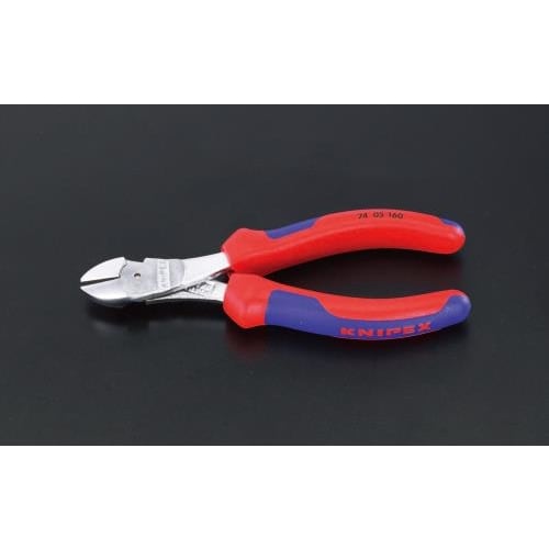 強力型ニッパー(グリップ付/メッキ) 250mm