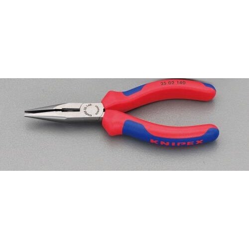 ラジオペンチ(グリップ付/メッキ) 140mm