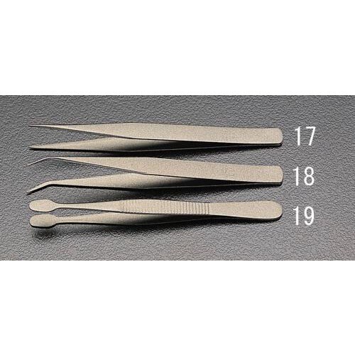 ピンセット(直平/フッソコート)8.0x125mm