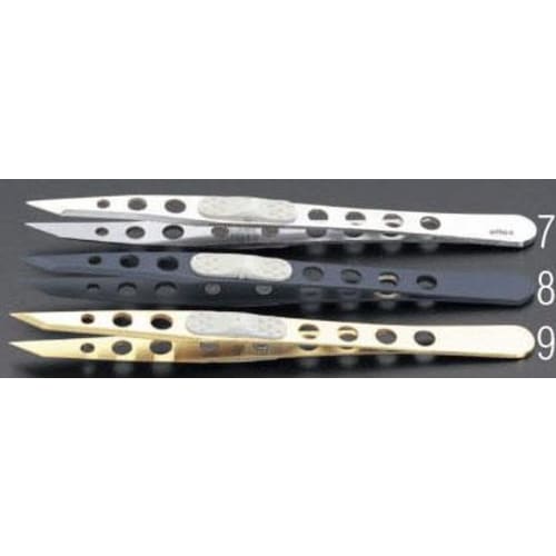 ピンセット(チタンコート)9.0x113