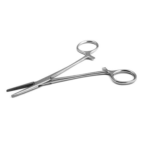 「直」ロックピンセット 160mm