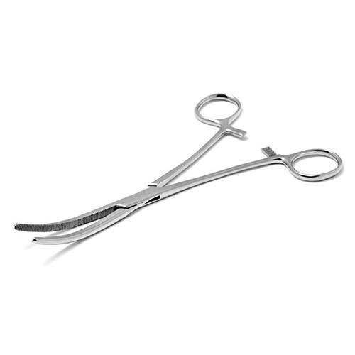 「曲」ロックピンセット 200mm