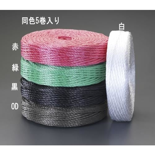 PPロープ(赤/5巻) 6.0mm×200m