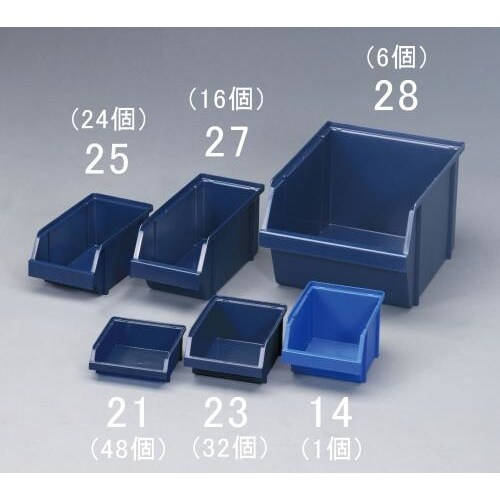 パーツトレー(青/48個)125x133x50mm