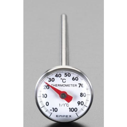 バイメタル温度計 −10゜Cから100゜C