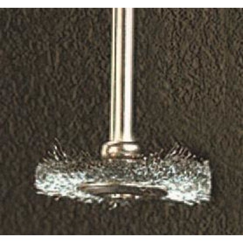 平型 軸付ブラシ(スチール製)25mm