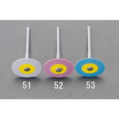 ダイヤモンド付ゴムディスク(中目/3mm軸)