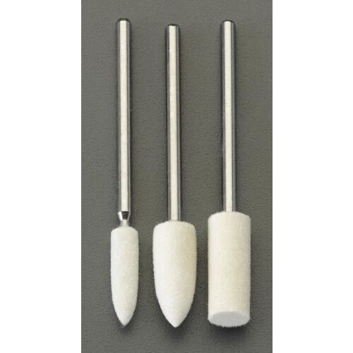 軸付きフェルトバフ 3本組