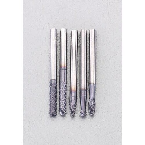 TiAlNコート超硬バー(3mm軸)5本組