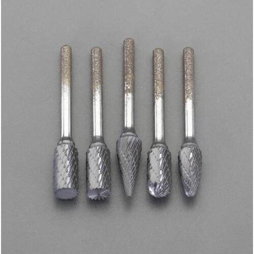 TiAlNコート超硬バー(3mm軸)5本組