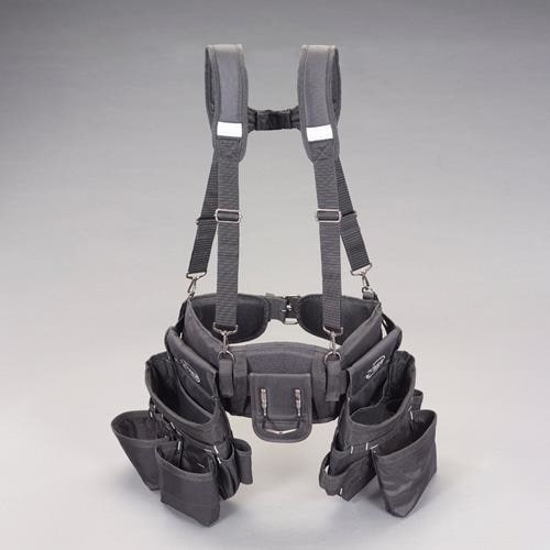 ダブルツールポーチ(サスペンダー付)24ポケット