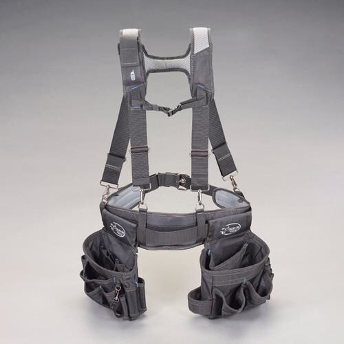 ダブルツールポーチ(サスペンダー付)14ポケット