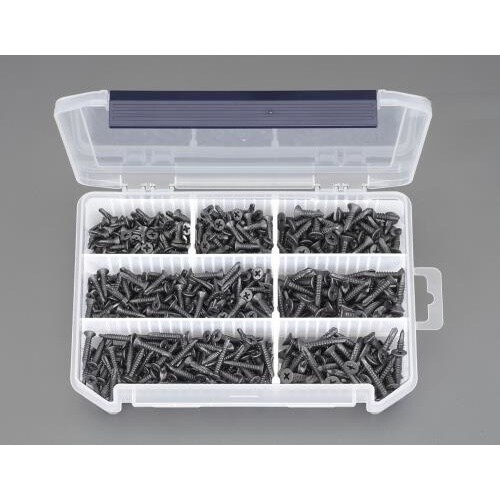 ピアスビスセット(皿頭/ステンレス/黒色)