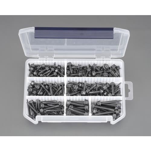 ピアスビスセット(六角頭/ステンレス/黒色)