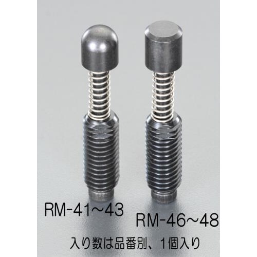 スプリング突き出しピン(フラット)M8x44mm