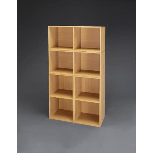 木製収納棚(連結式4個)370x300x740mm