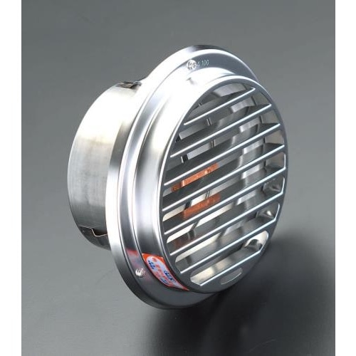 丸型ガラリ(防火ダンパー付/ステンレス製)