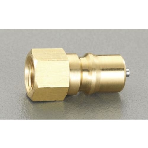 雌ねじプラグ(ストップ付/真鍮製) Rc 2