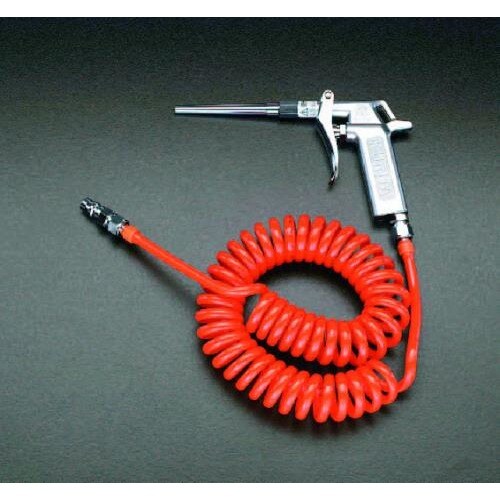 エアーブローガン(5mプラグ付ホース付)100mm