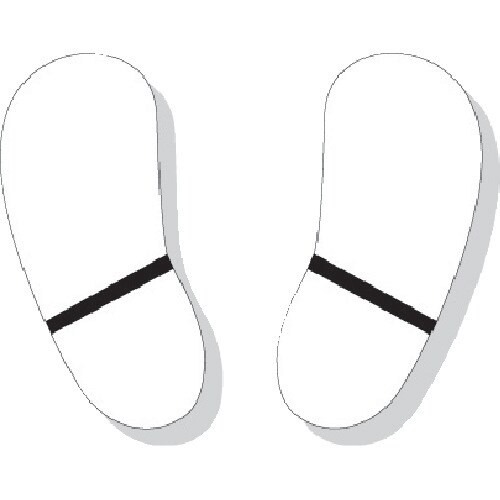 路面貼用ステッカー 足型 81991