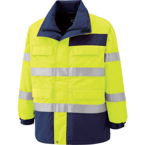 高視認帯電防止防寒コートSE1124上 黄 3L