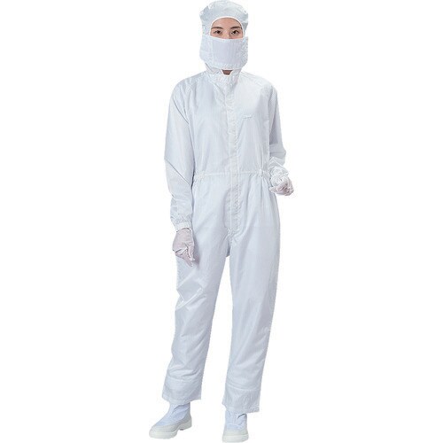 フード付カバーオール−白−L