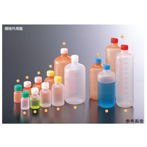 規格外用瓶 30mL 茶/原色(PP製) 滅菌有