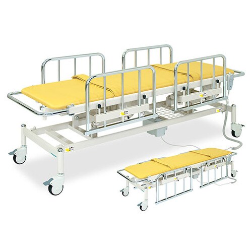 電動S型ストレッチャー100TB−985 浅緑