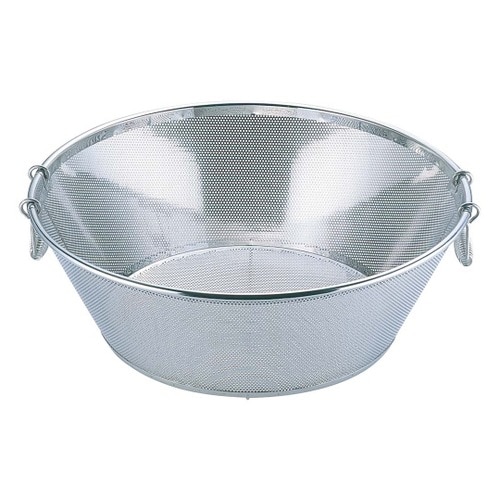 UK 18−8 パンチング 平底 揚ザル 51cm