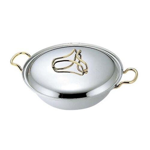 プロデンジ ちり鍋(取手・つまみ金仕上)24cm