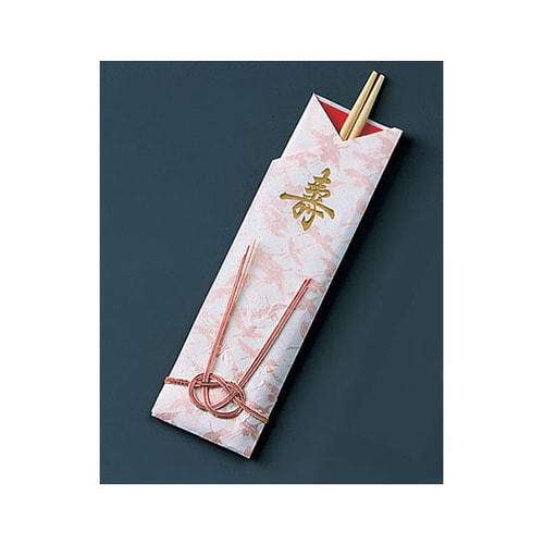 袋入祝箸5膳 千羽鶴水引付