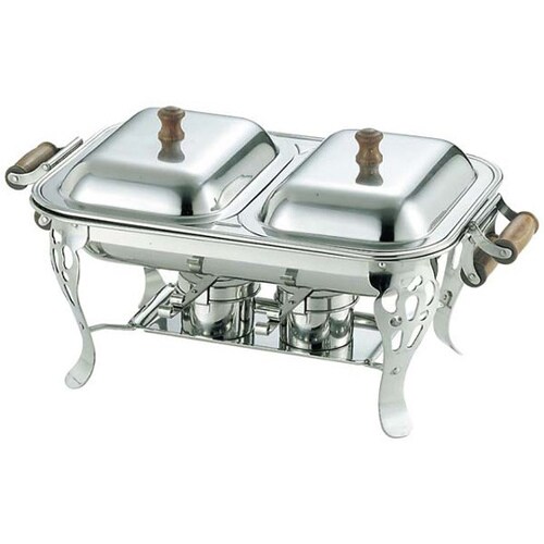 木柄 角チューフィングディッシュ ダブル用外鍋