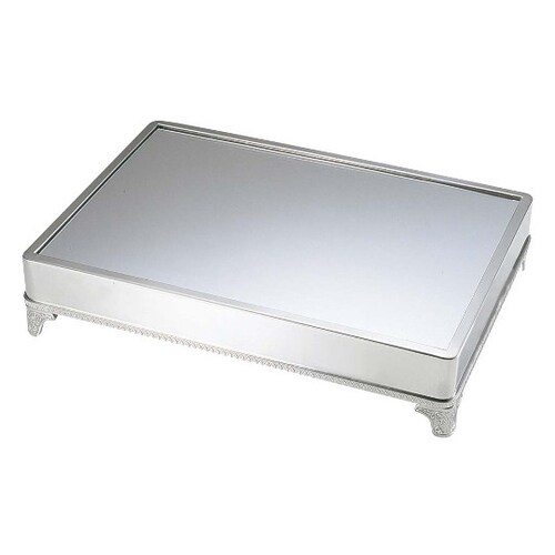 角ミラープレート(アクリル)足付無地 28インチ