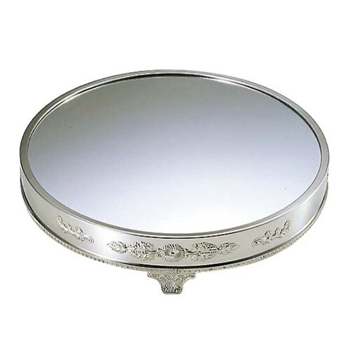 丸ミラープレート(アクリル)足付 22インチ