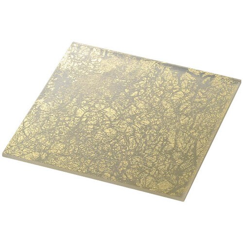 ライクガラス スクウェアプレート L 金箔