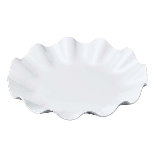 ニューホワイト ウェーブ丸盛皿 35cm