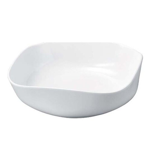 ニューホワイト 渕丸角盛鉢 29cm