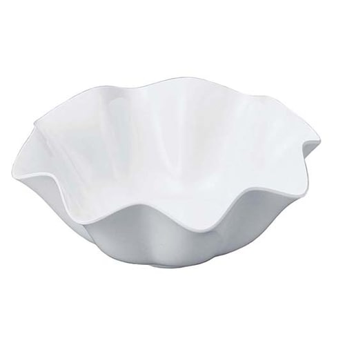 ニューホワイト ウェーブ丸盛鉢 31cm
