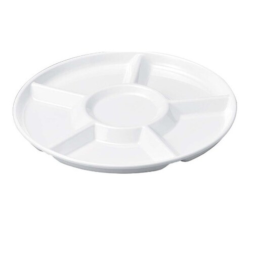 ニューホワイト 丸仕切皿
