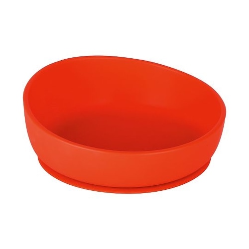 ピタッとシリコン皿 レッド