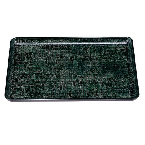 耐熱一休布目盆 グリーンカスリ 尺1寸 NS加工