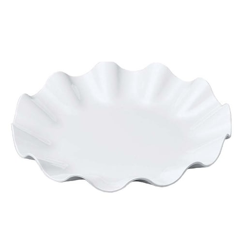 ニューホワイト ウェーブ丸盛皿 30cm
